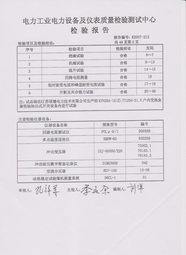 檢驗報告VY4G-12